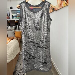 Save the Queen! Sequinned Sleeveless Dress